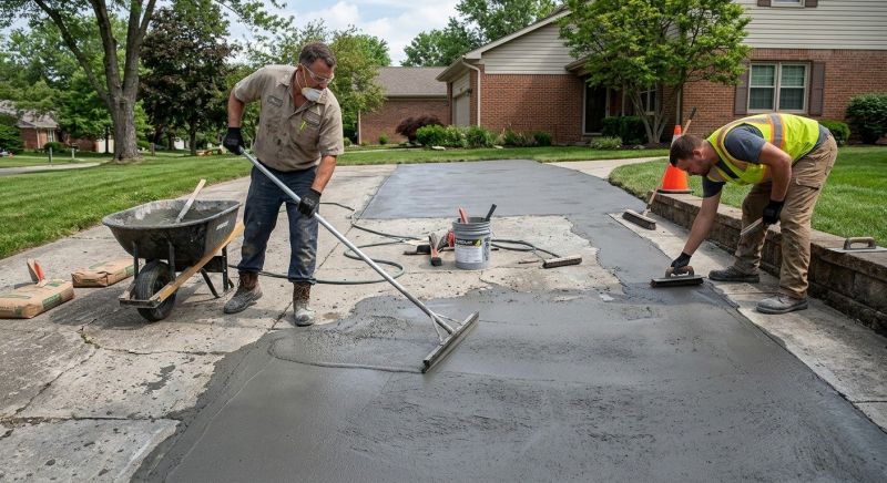 Concrete Driveway Resurfacing in Corpus Christi, TX