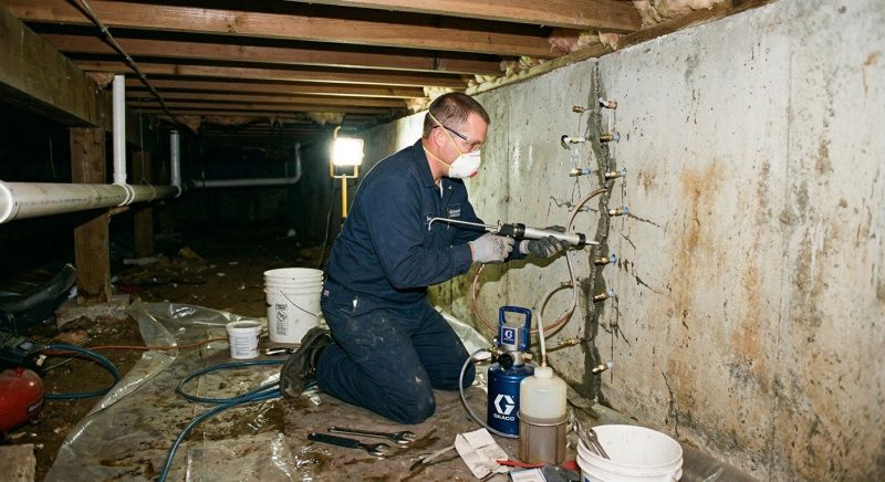 Basement Crack Repair in Tampa, FL