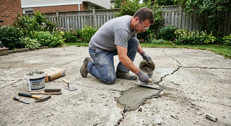 Cement Patio Repair in Des Moines, IA