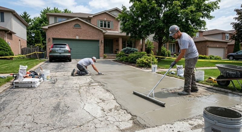 Concrete Driveway Resurfacing in Des Moines, IA