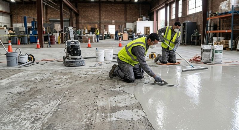 Concrete Floor Resurfacing in West Des Moines, IA