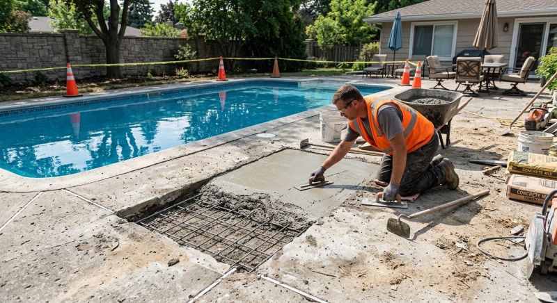 Concrete Pool Deck Repair in Miami Dade County, FL