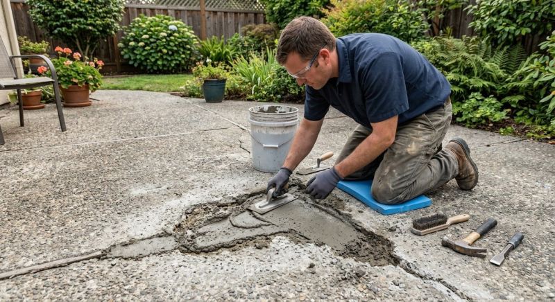 Concrete Pool Patio Repair in Des Moines, IA