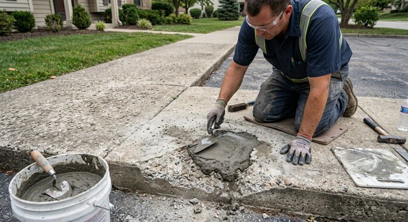 Concrete Sidewalk Repair in Des Moines, IA