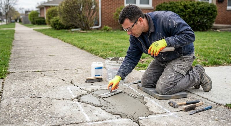 Concrete Sidewalk Repair in Des Moines, IA