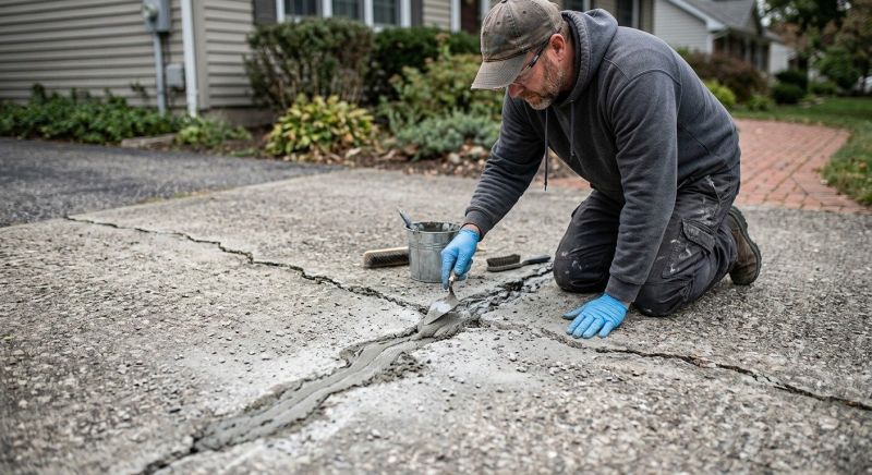 Cracked Concrete Repair in West Des Moines, IA