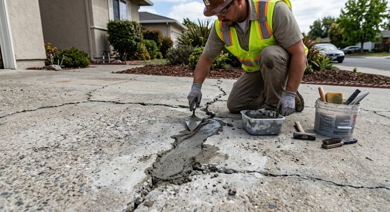 Cracked Concrete Repair in Corpus Christi, TX