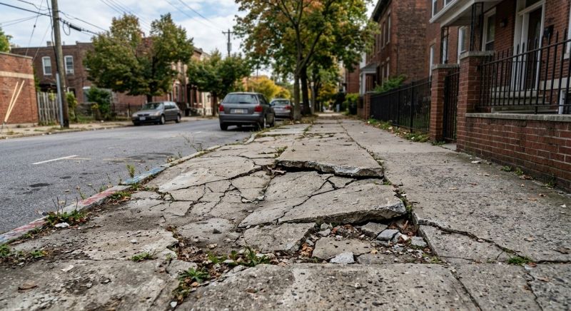 Cracked Sidewalk Repair in Corpus Christi, TX