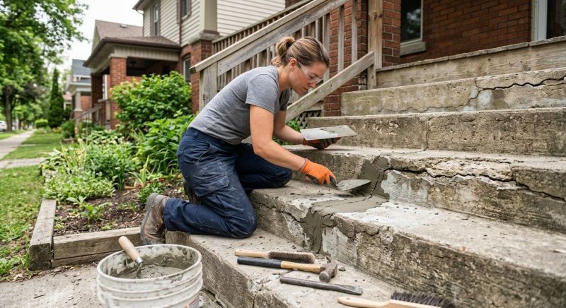 Cracked Stairs Repair in Miami Dade County, FL