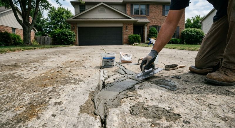 Driveway Slab Repair in West Des Moines, IA