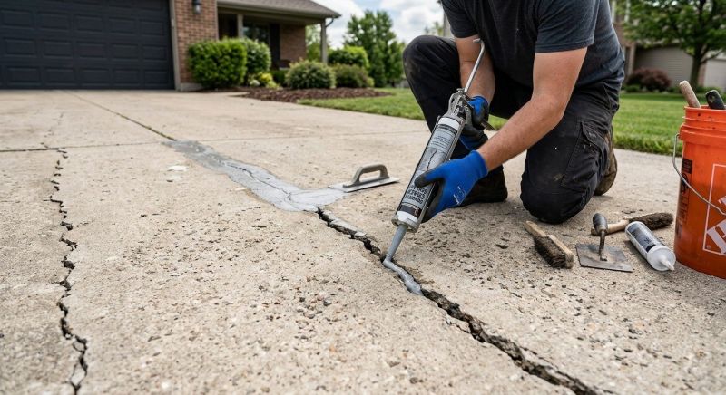 Driveway Slab Repair in West Des Moines, IA
