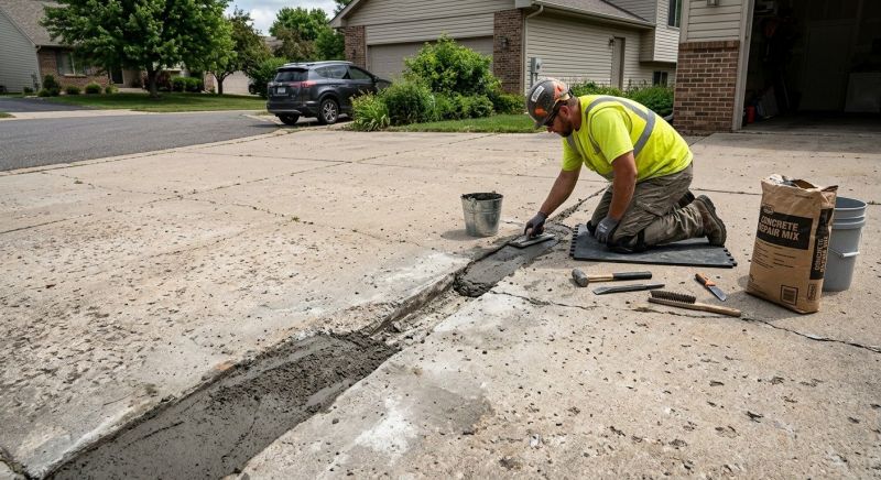Driveway Spalling Repair in Des Moines, IA