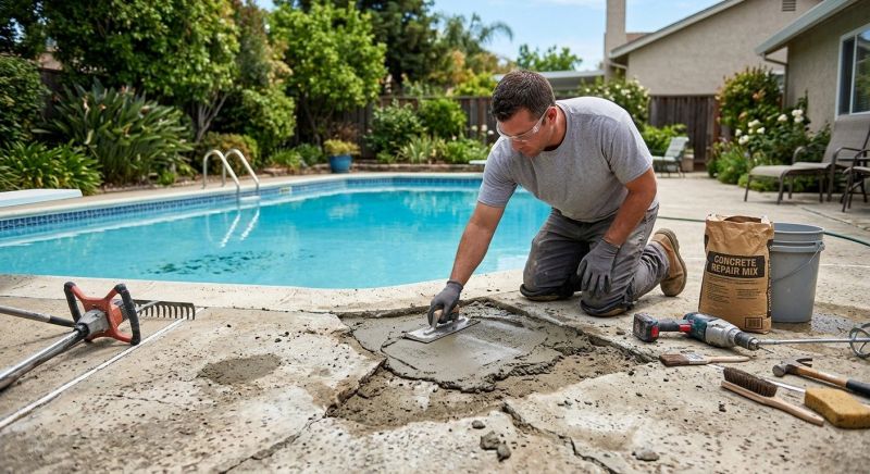 Patio Concrete Repair in Des Moines, IA
