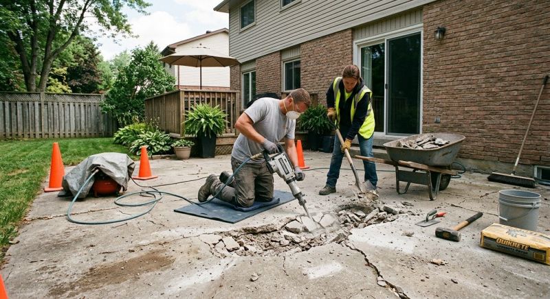 Patio Concrete Repair in Corpus Christi, TX