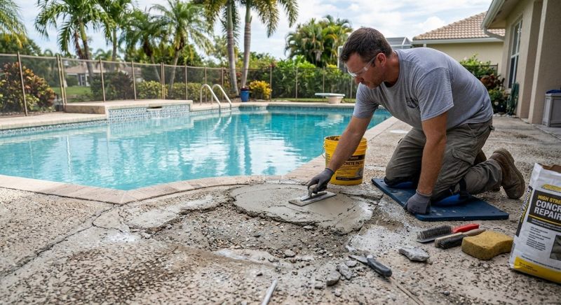 Pool Deck Repair in West Des Moines, IA