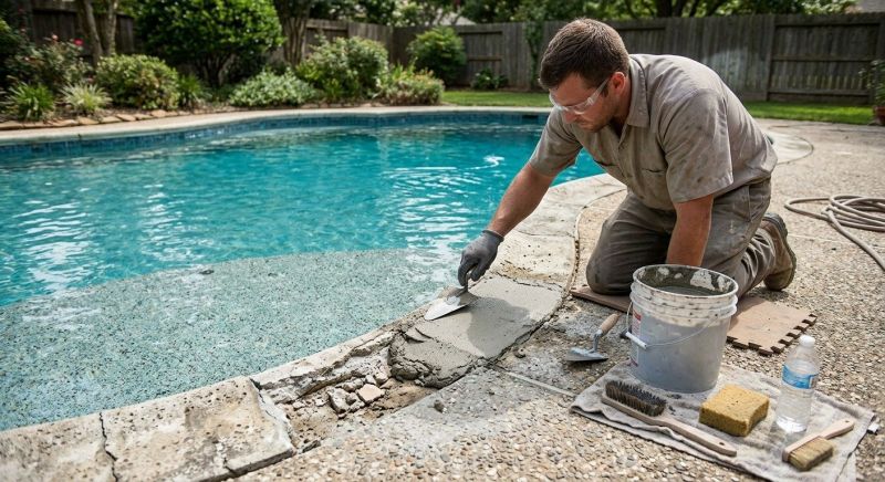 Pool Deck Repair in West Des Moines, IA