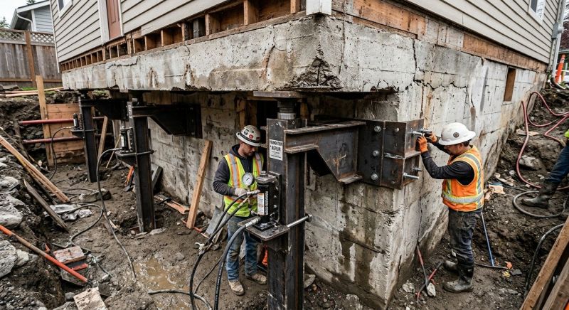 Sinking Foundation Lifting in Columbus, OH